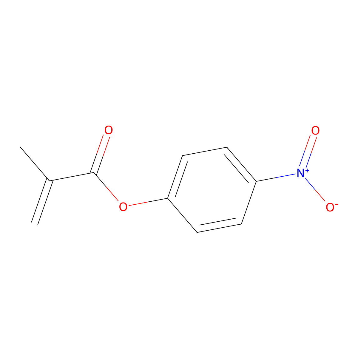 4-Nitrophenyl methacrylate molecular structure, CAS 16522-41-1