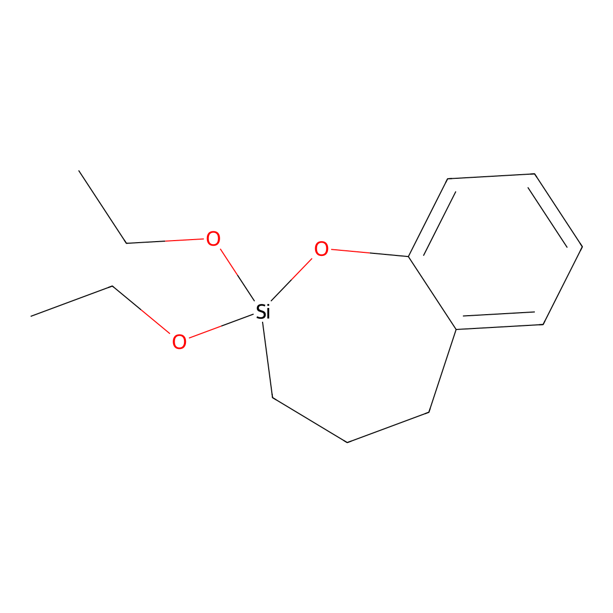 2,2-Diethoxy-2,3,4,5-tetrahydro-1,2-benzoxasilepin molecular structure, CAS 16522-51-3