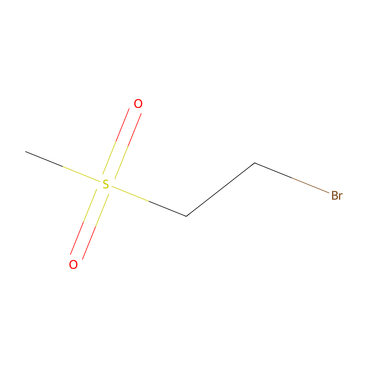 1-Bromo-2-(methylsulfonyl)ethane molecular structure, CAS 16523-02-7
