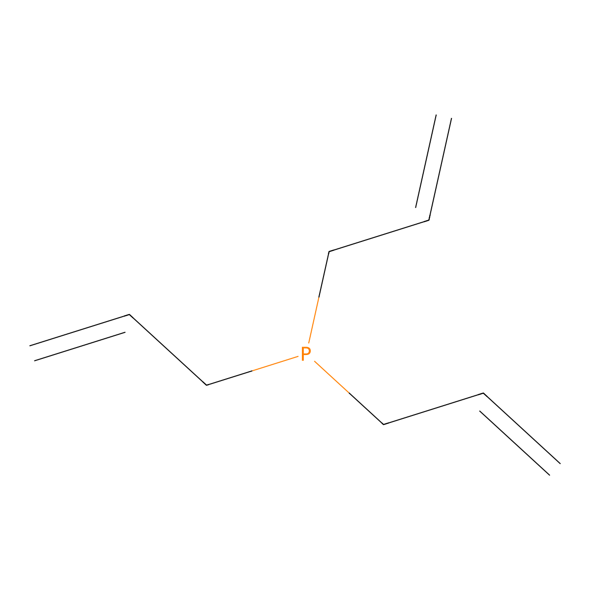 Triallyl phosphine molecular structure, CAS 16523-89-0