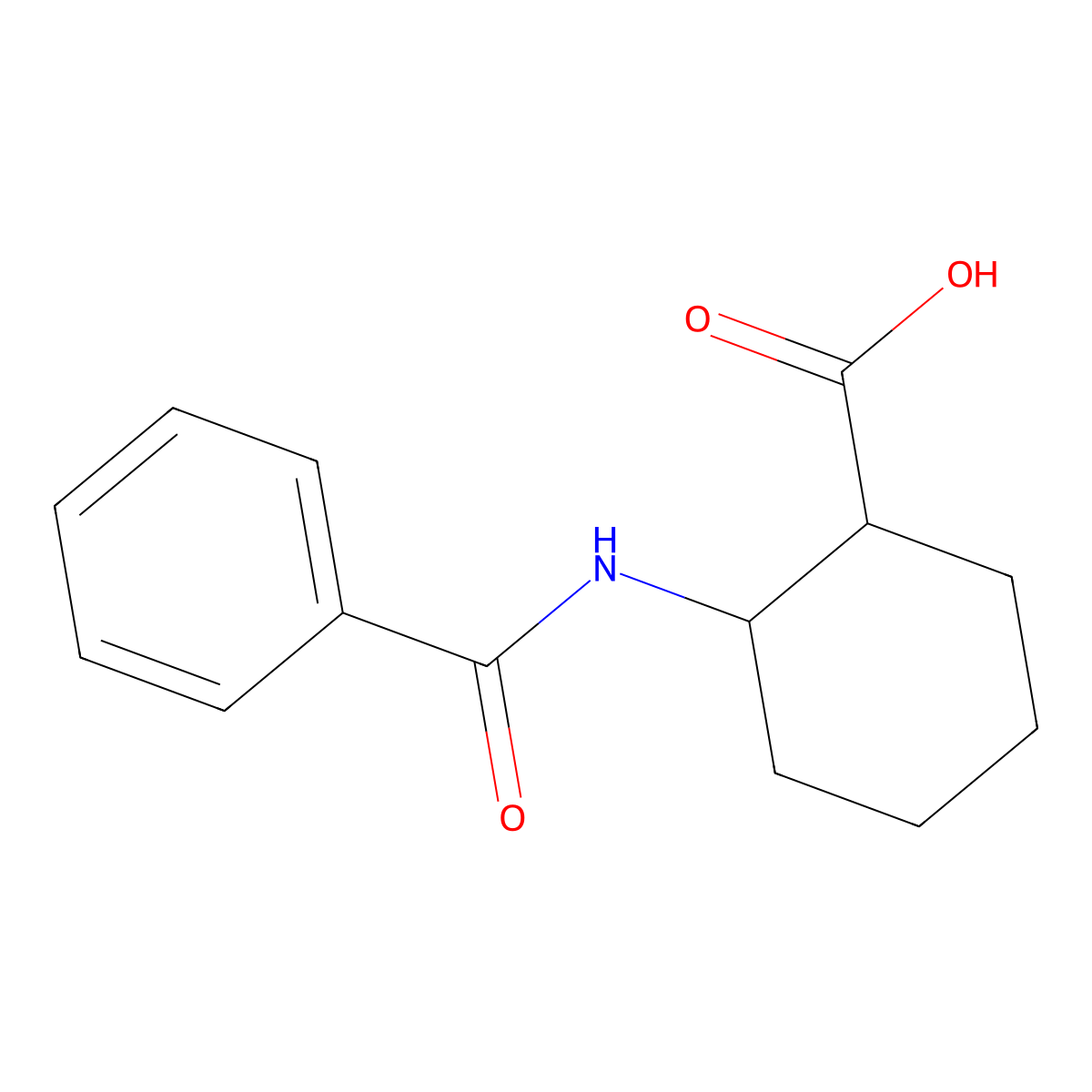 2-(Benzoylamino)cyclohexanecarboxylic acid molecular structure, CAS 16524-13-3
