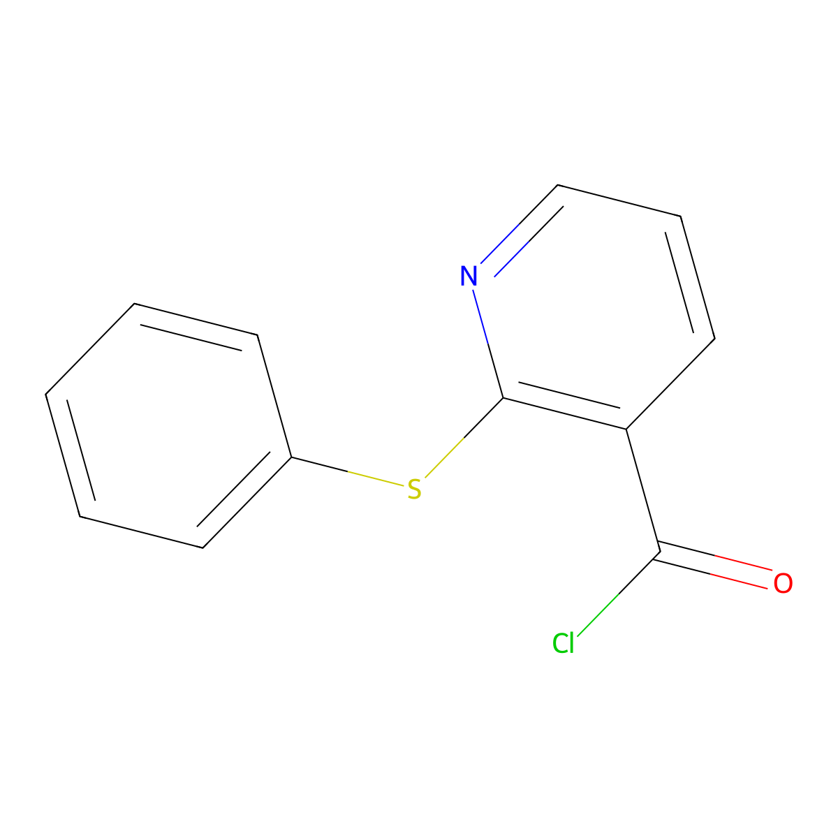 2-(Phenylthio)Pyridine-3-Carbonyl Chloride molecular structure, CAS 165249-92-3