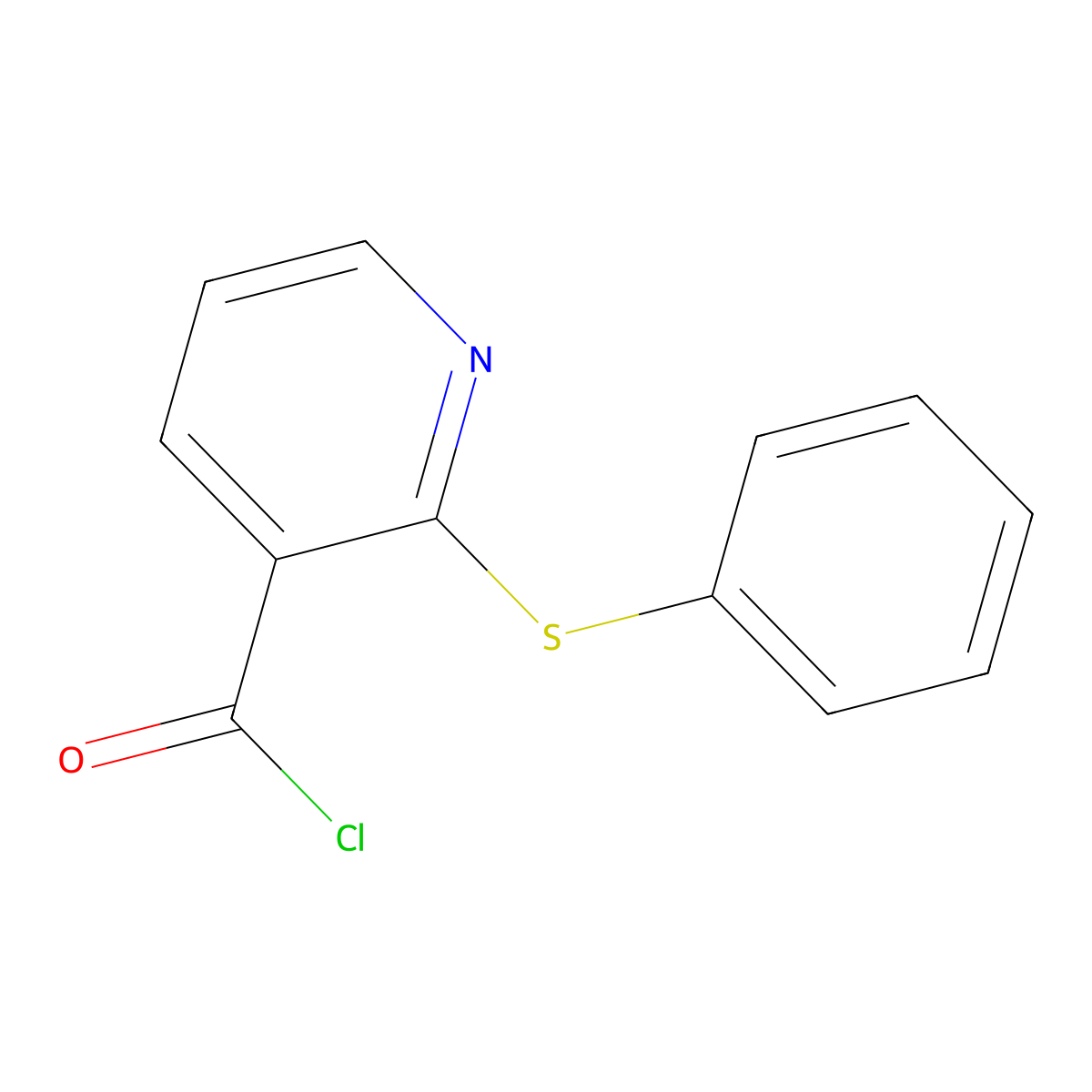 2-(Phenylthio)Pyridine-3-Carbonyl Chloride molecular structure, CAS 165249-92-3