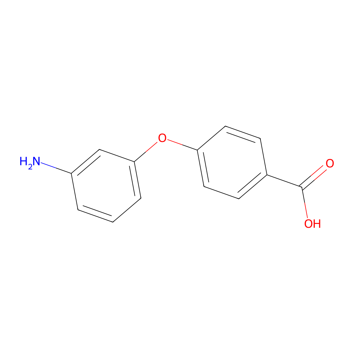 4-(3-Aminophenoxy)benzoic acid molecular structure, CAS 165250-87-3