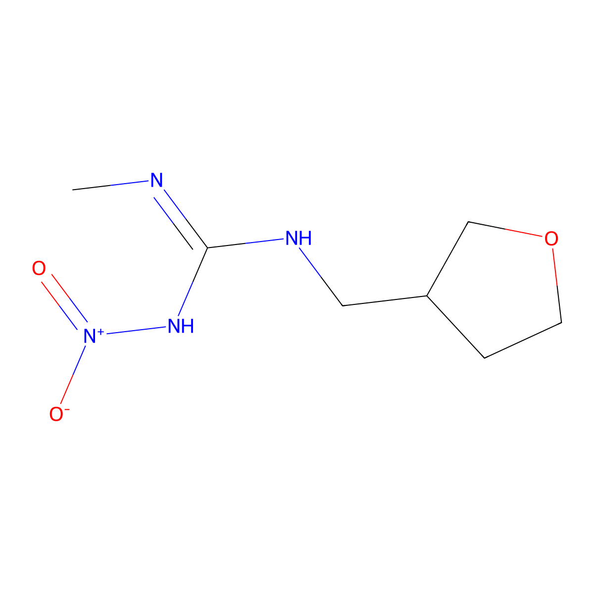 Dinotefuran molecular structure, CAS 165252-70-0