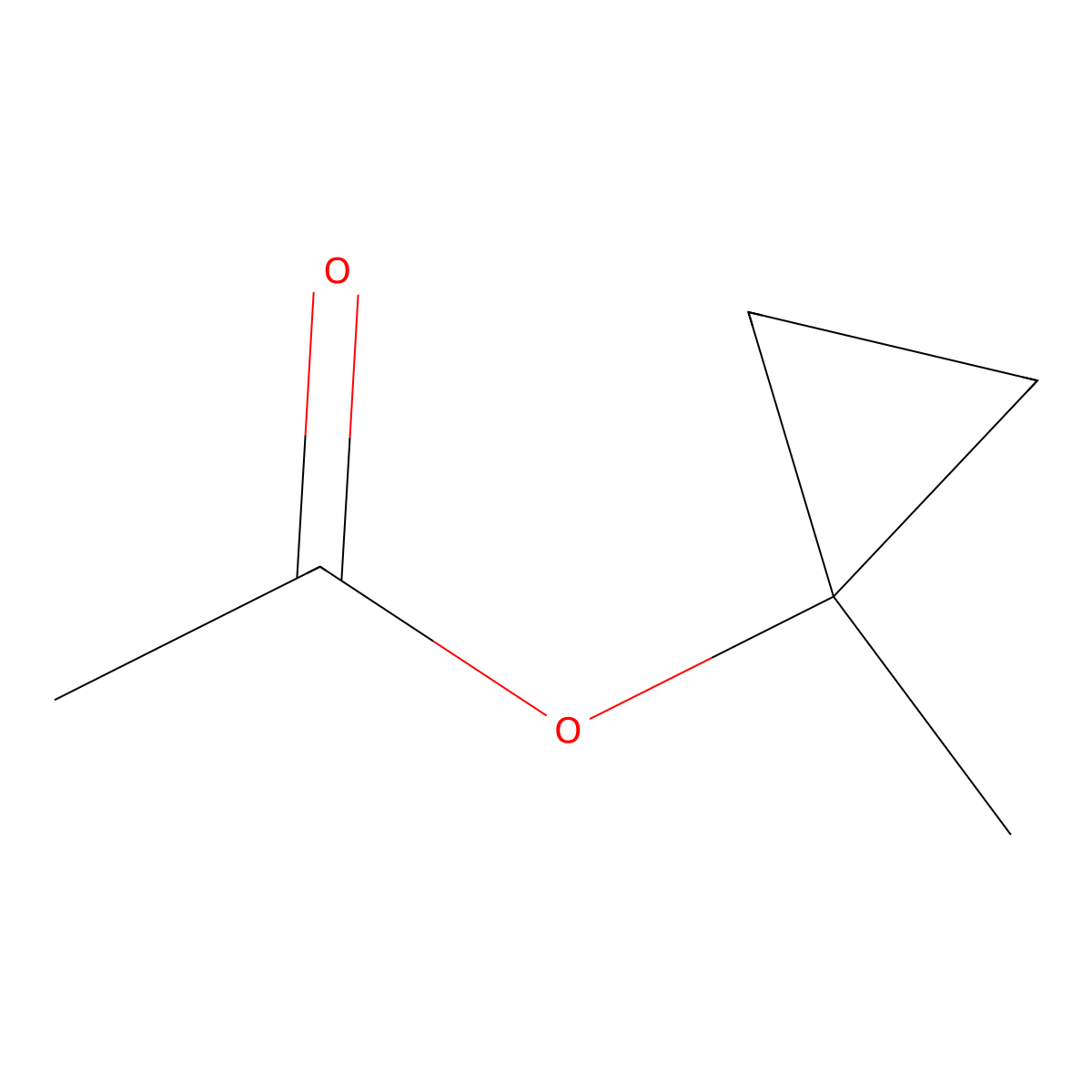 (1-Methylcyclopropyl) acetate molecular structure, CAS 16526-22-0