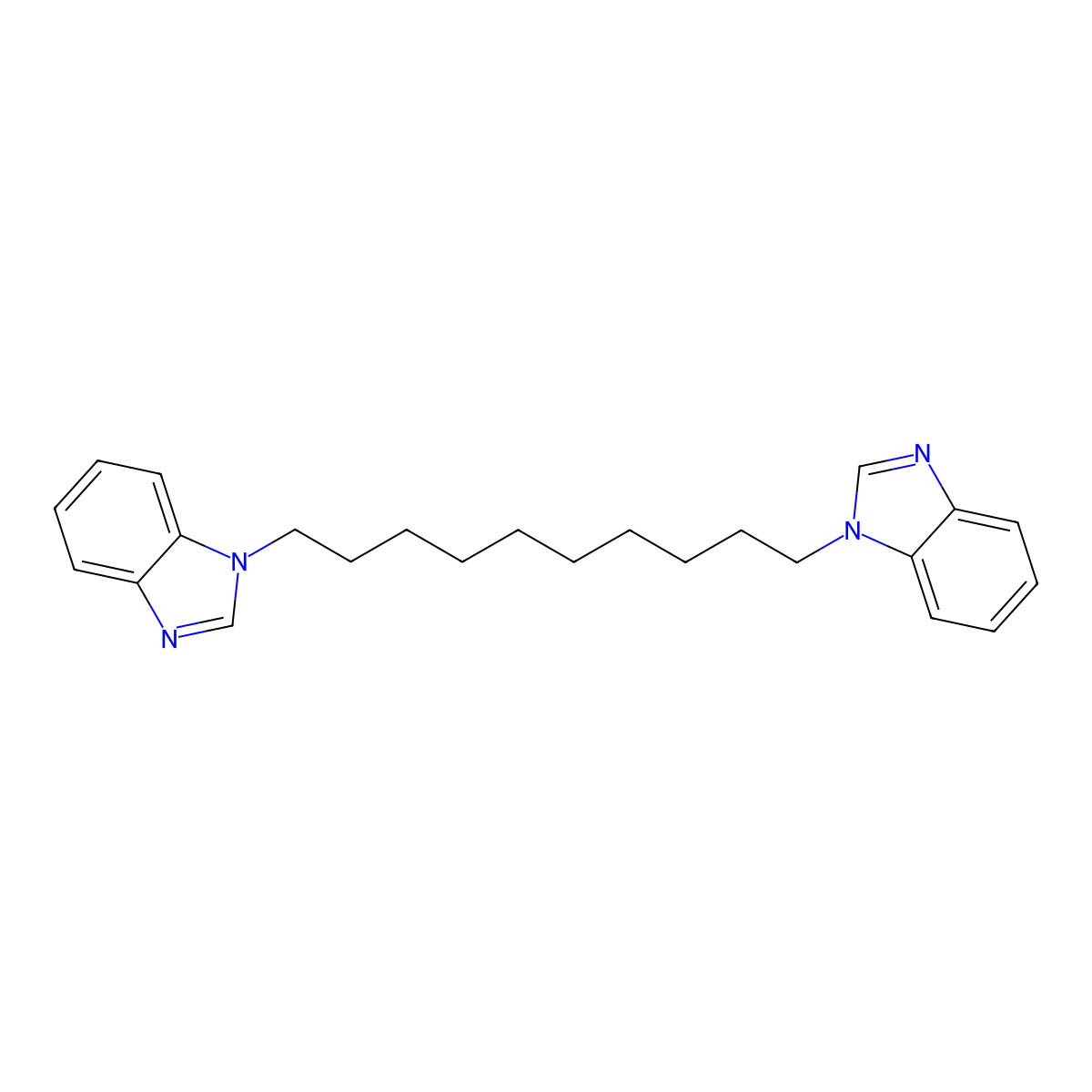 1,1'-(1,10-Decanediyl)bis[1H-benzimidazole] molecular structure, CAS 165262-35-1
