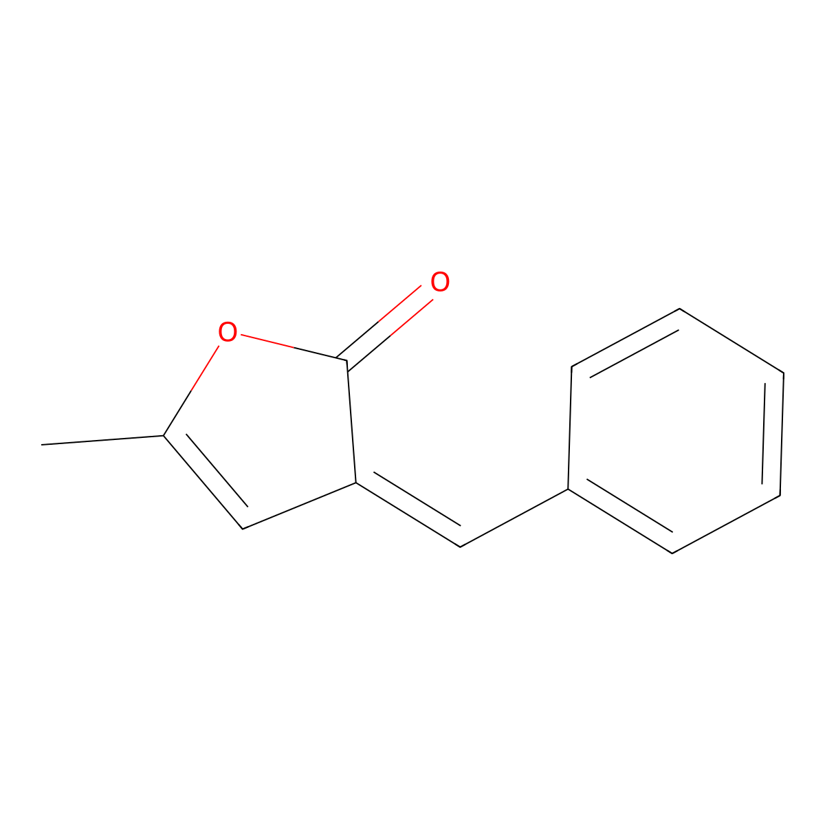 5-Methyl-3-(phenylmethylene)-2(3H)-furanone molecular structure, CAS 165263-76-3