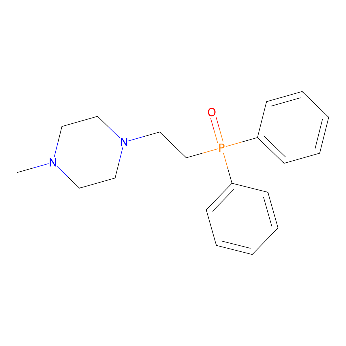 1-(2-Diphenylphosphorylethyl)-4-methylpiperazine molecular structure, CAS 165273-24-5