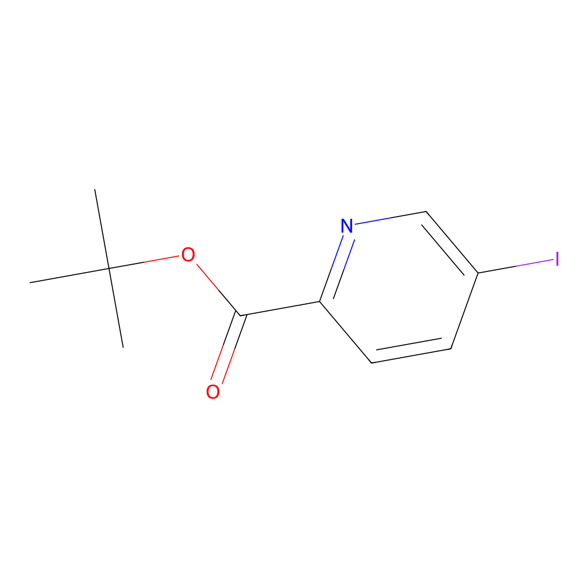 tert-Butyl 5-iodopicolinate molecular structure, CAS 165275-95-6