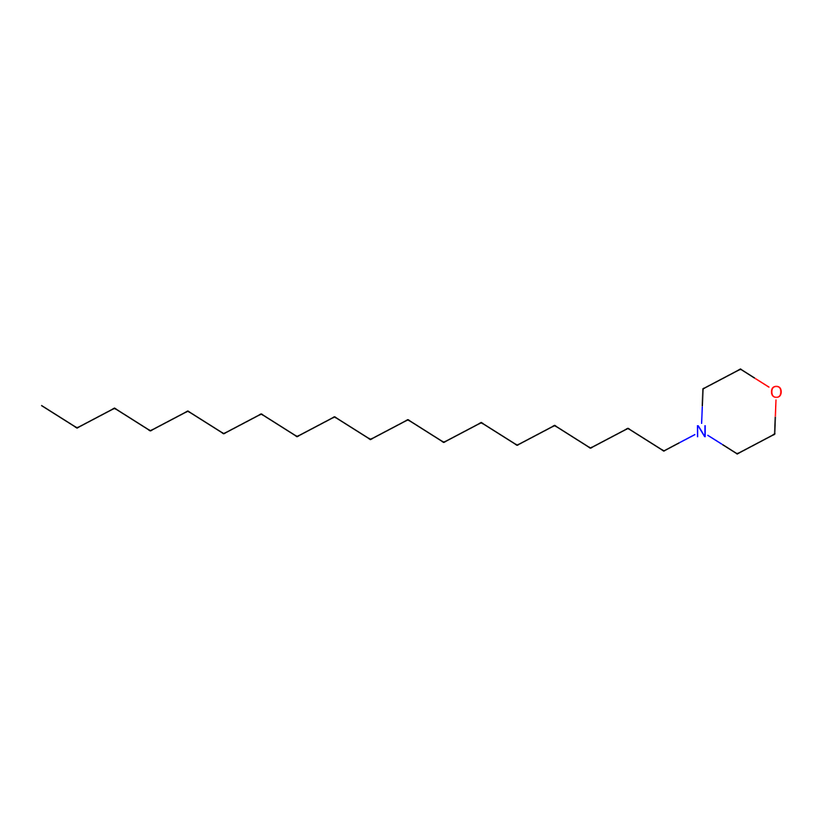 4-Octadecylmorpholine molecular structure, CAS 16528-77-1