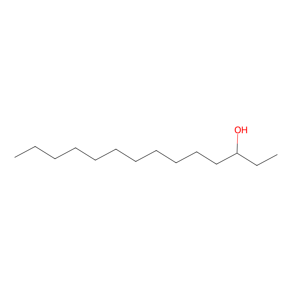 3-Tetradecanol molecular structure, CAS 1653-32-3