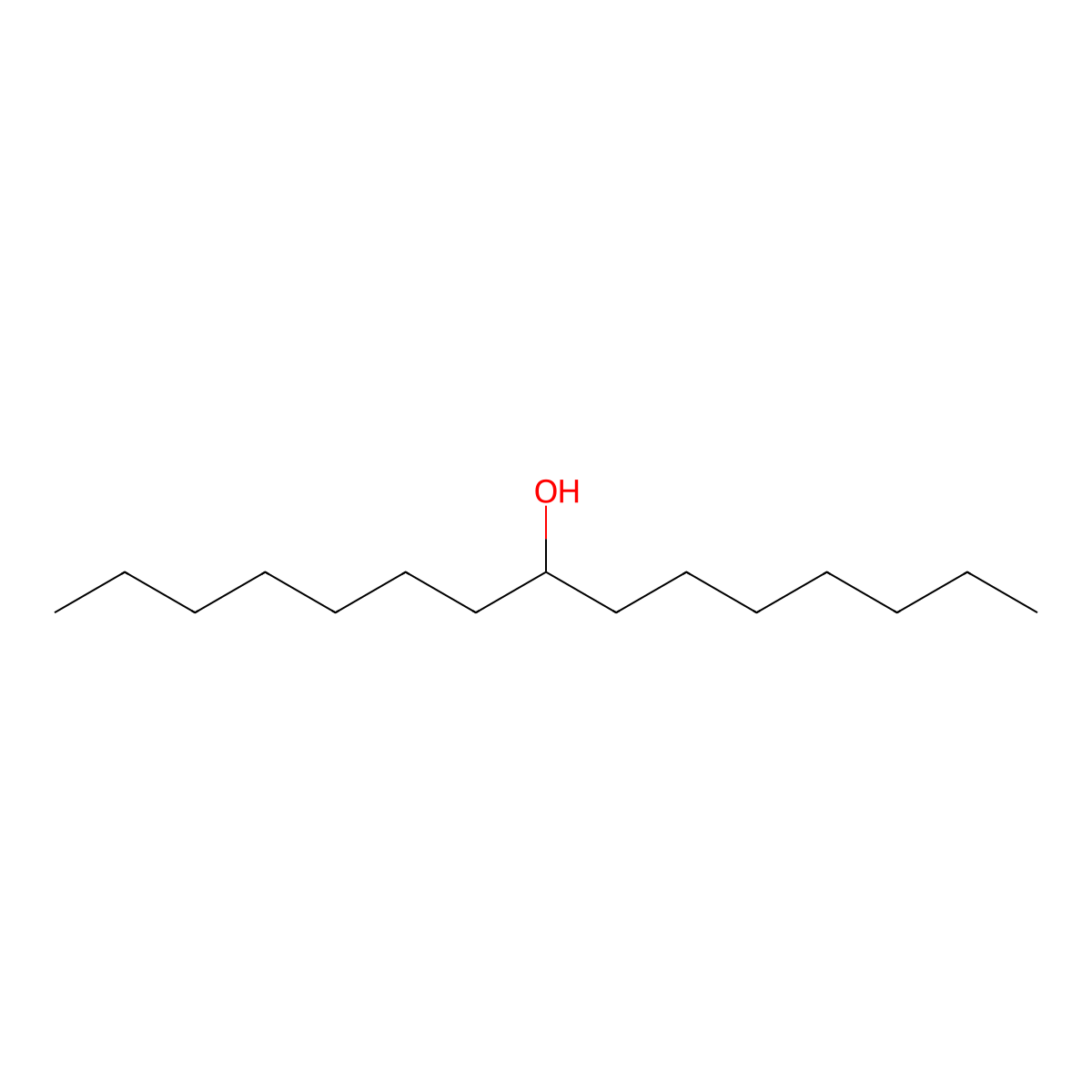 Pentadecan-8-ol molecular structure, CAS 1653-35-6