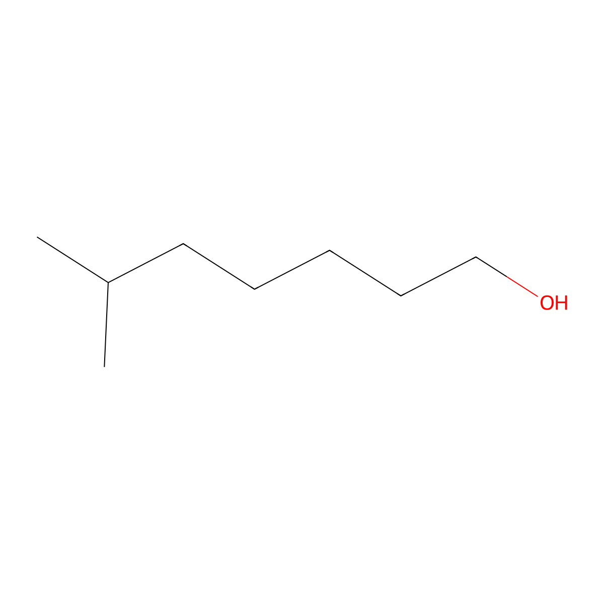 Isooctan-1-ol molecular structure, CAS 1653-40-3