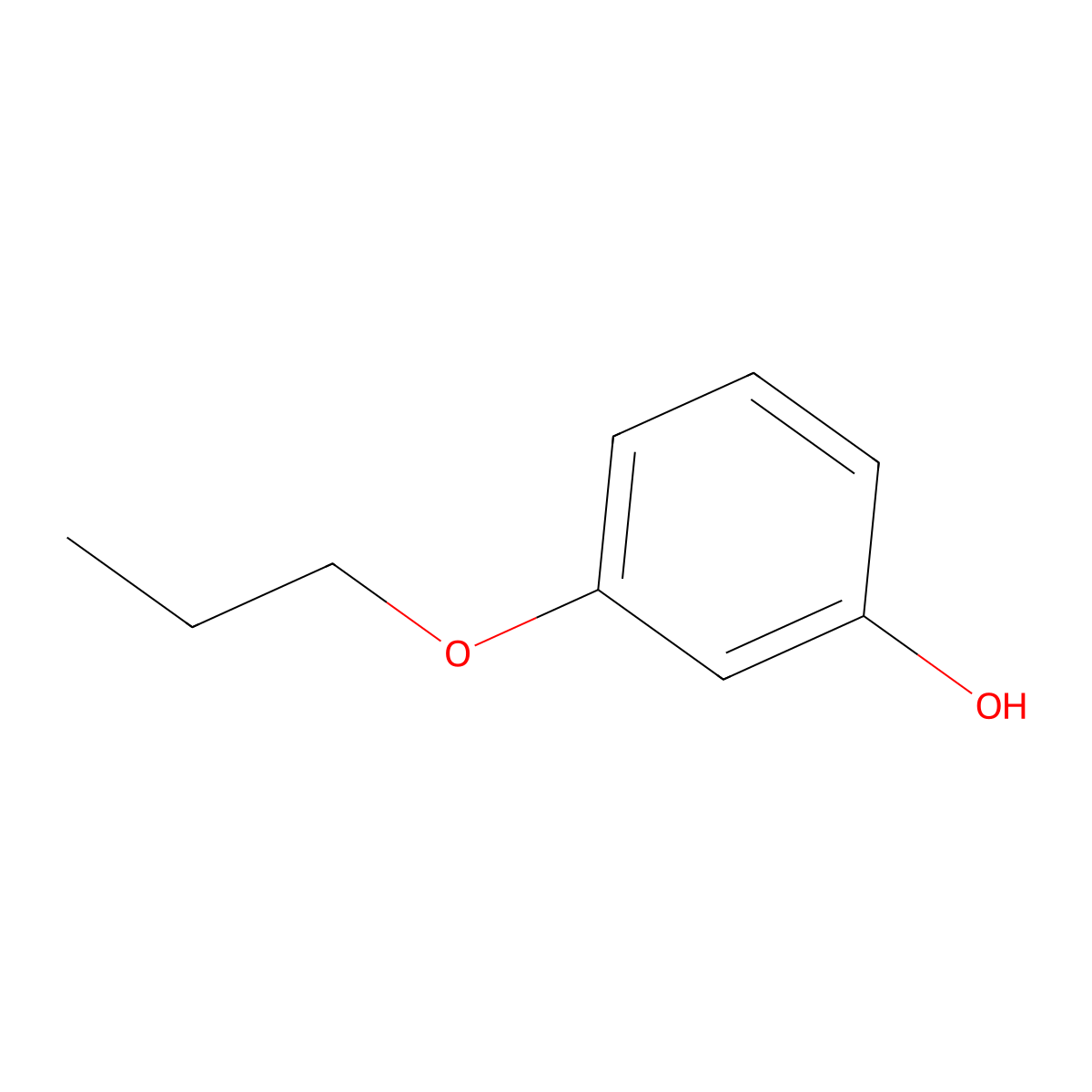 3-Propoxyphenol molecular structure, CAS 16533-50-9