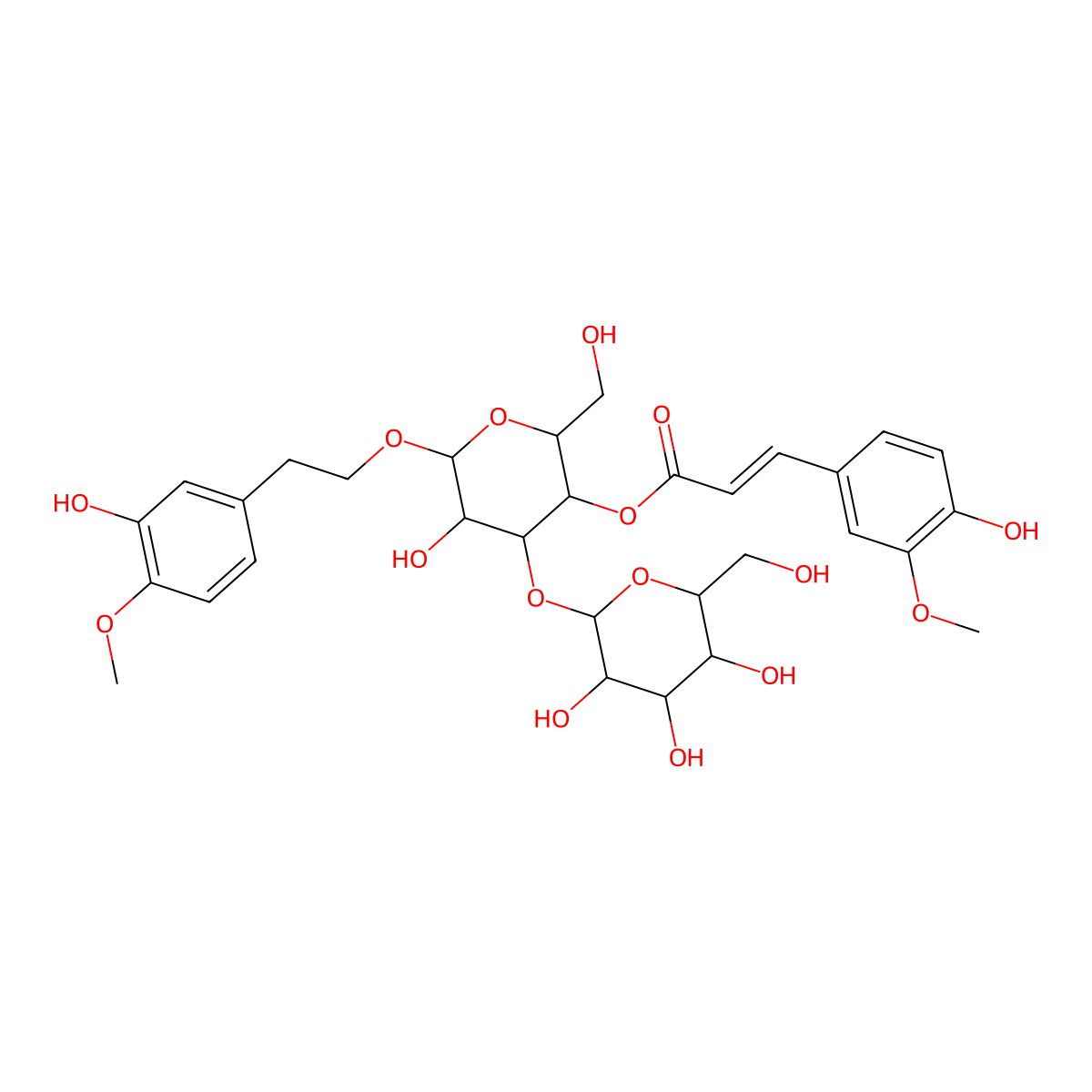 Hemiphroside A molecular structure, CAS 165338-27-2