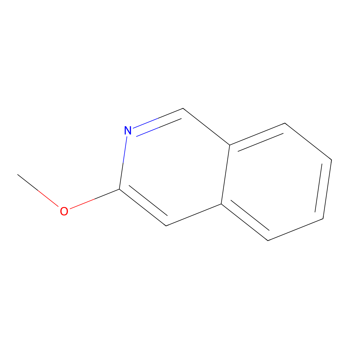 3-Methoxyisoquinoline molecular structure, CAS 16535-84-5