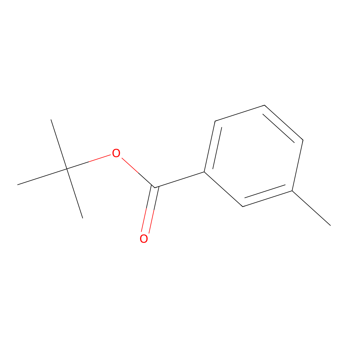 Tert-butyl 3-methylbenzoate molecular structure, CAS 16537-19-2
