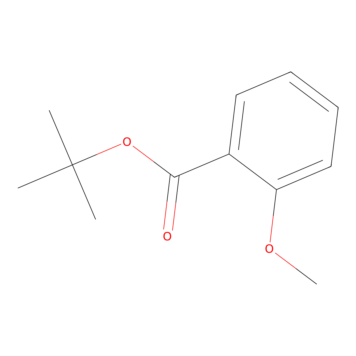 tert-Butyl 2-methoxybenzoate molecular structure, CAS 16537-20-5