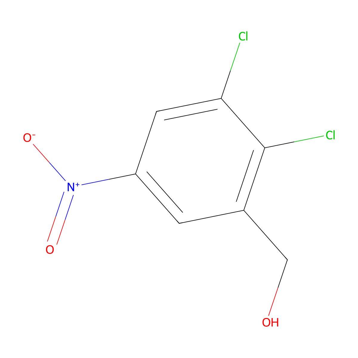 2,3-Dichloro-5-nitrobenzyl alcohol molecular structure, CAS 165377-98-0