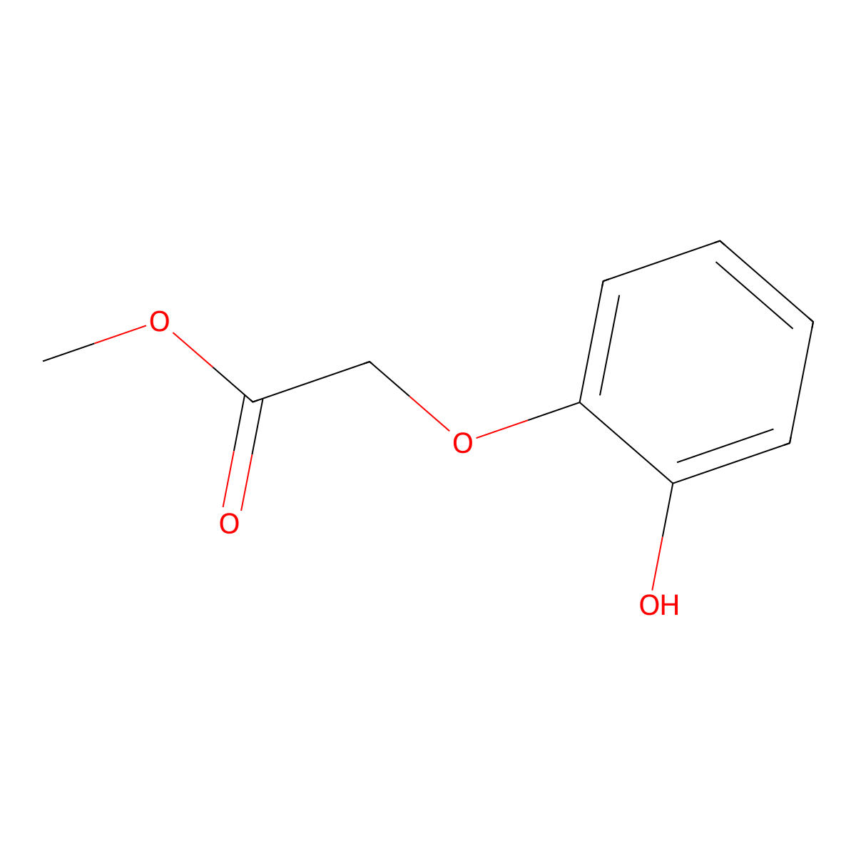 2-(Methoxycarbonyl)methoxyphenol molecular structure, CAS 165380-12-1