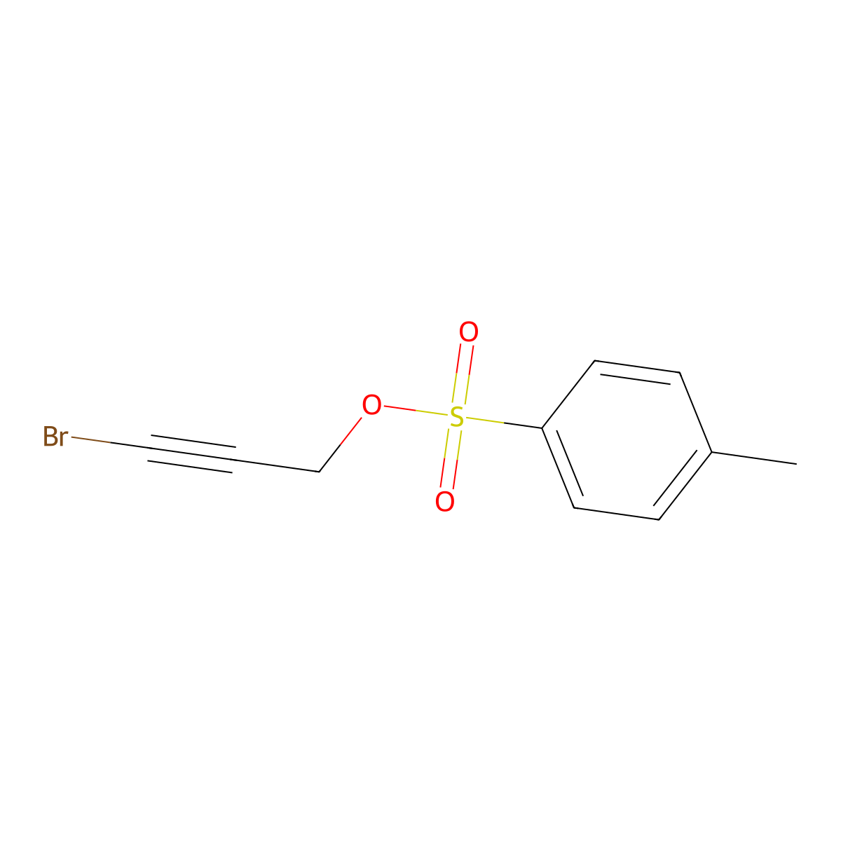 3-Bromoprop-2-yn-1-yl 4-methylbenzene-1-sulfonate molecular structure, CAS 165383-10-8