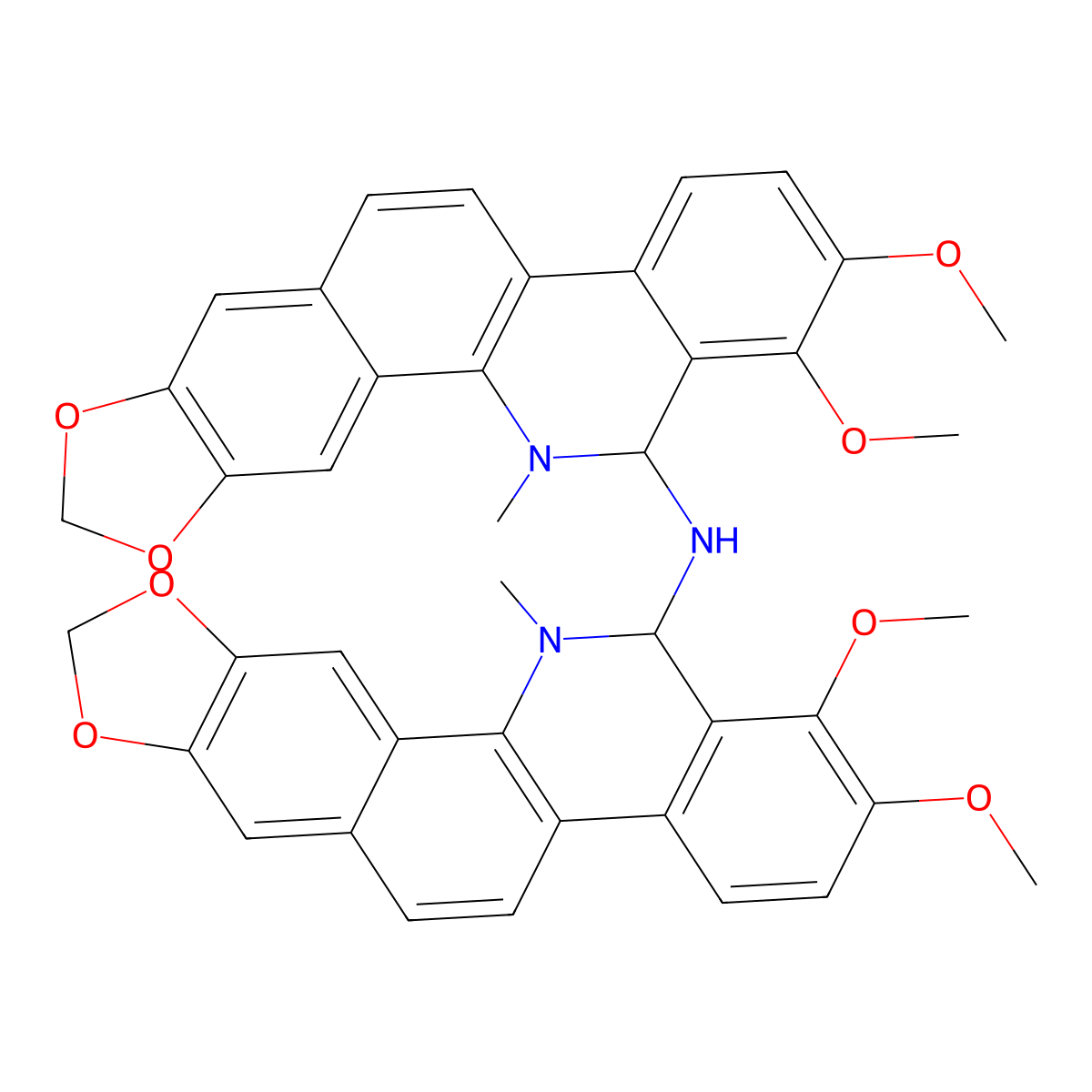 Bis[6-(5,6-dihydrochelerythrinyl)]amine molecular structure, CAS 165393-48-6