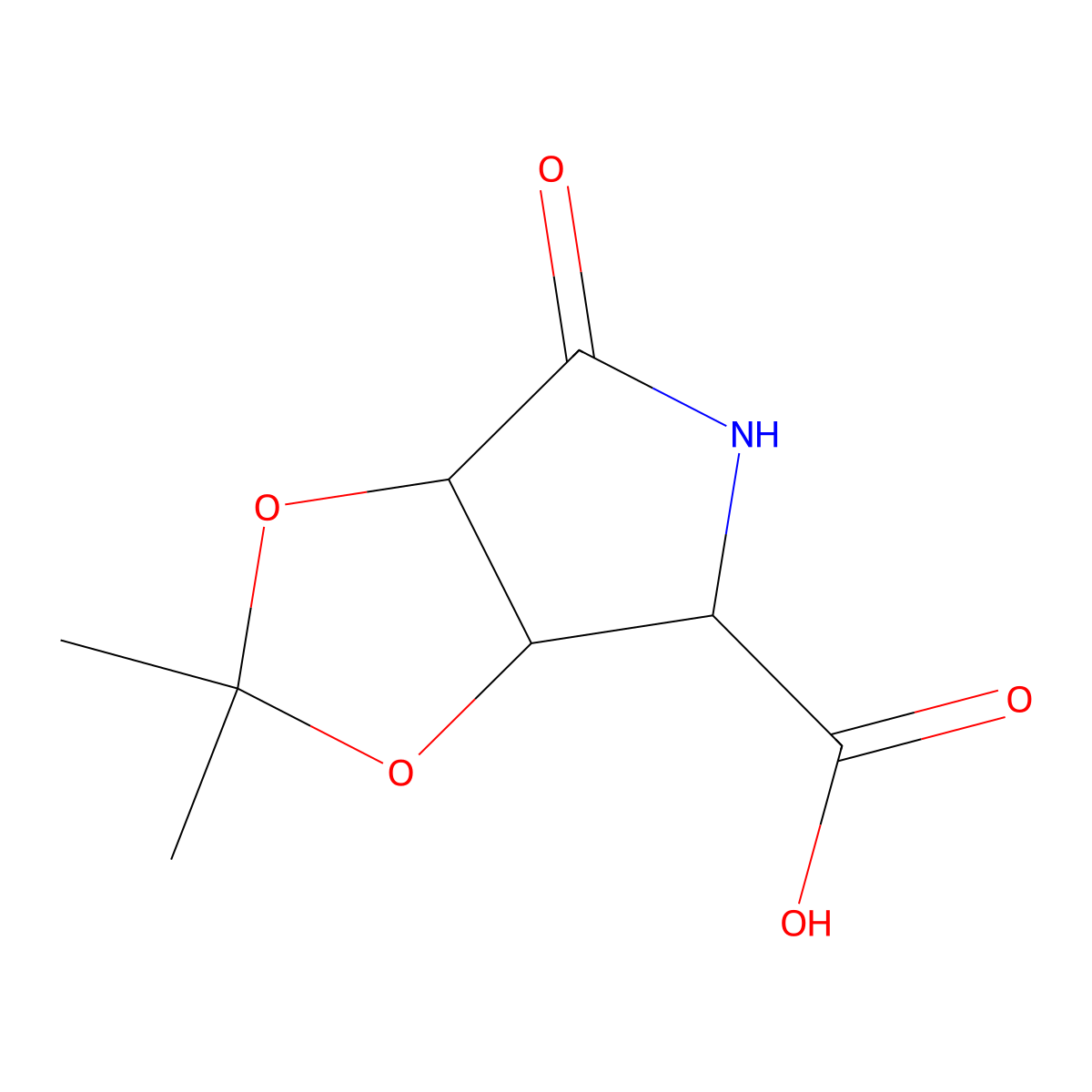 (3AS,6S,6AS)-2,2-Dimethyl-4-oxo-3A,5,6,6A-tetrahydro-[1,3]dioxolo[4,5-C]pyrrole-6-carboxylic acid molecular structure, CAS 1654009-11-6