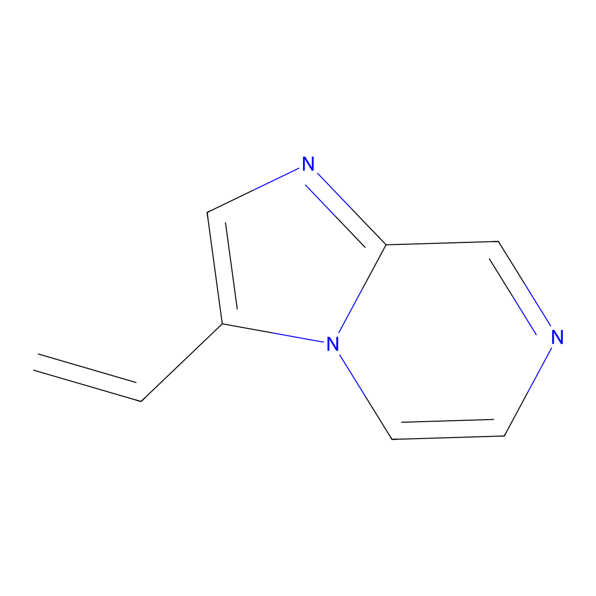 3-Ethenylimidazo[1,2-a]pyrazine molecular structure, CAS 1654014-37-5