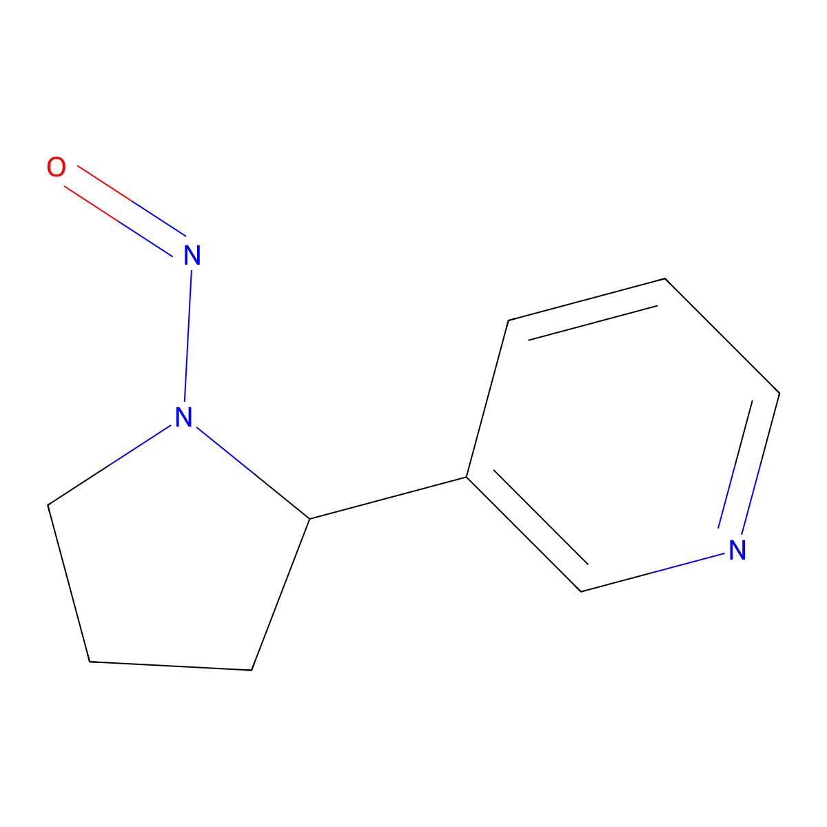 N-Nitrosonornicotine molecular structure, CAS 16543-55-8