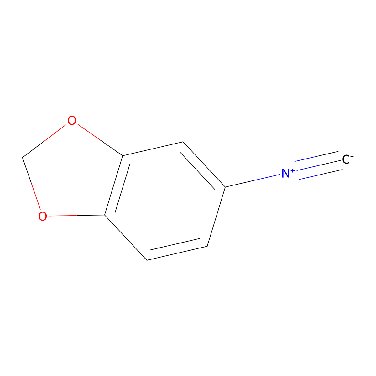 5-Isocyano-1,3-dioxaindane molecular structure, CAS 165459-70-1