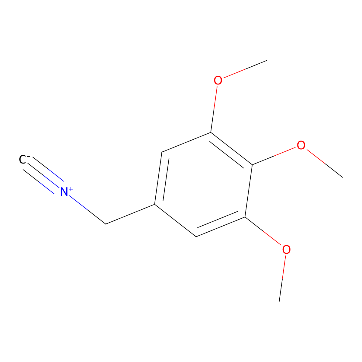 3,4,5-Trimethoxybenzylisocyanide molecular structure, CAS 165459-74-5