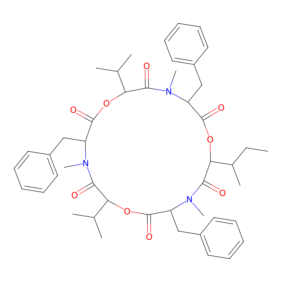 Beauvericin A molecular structure, CAS 165467-50-5