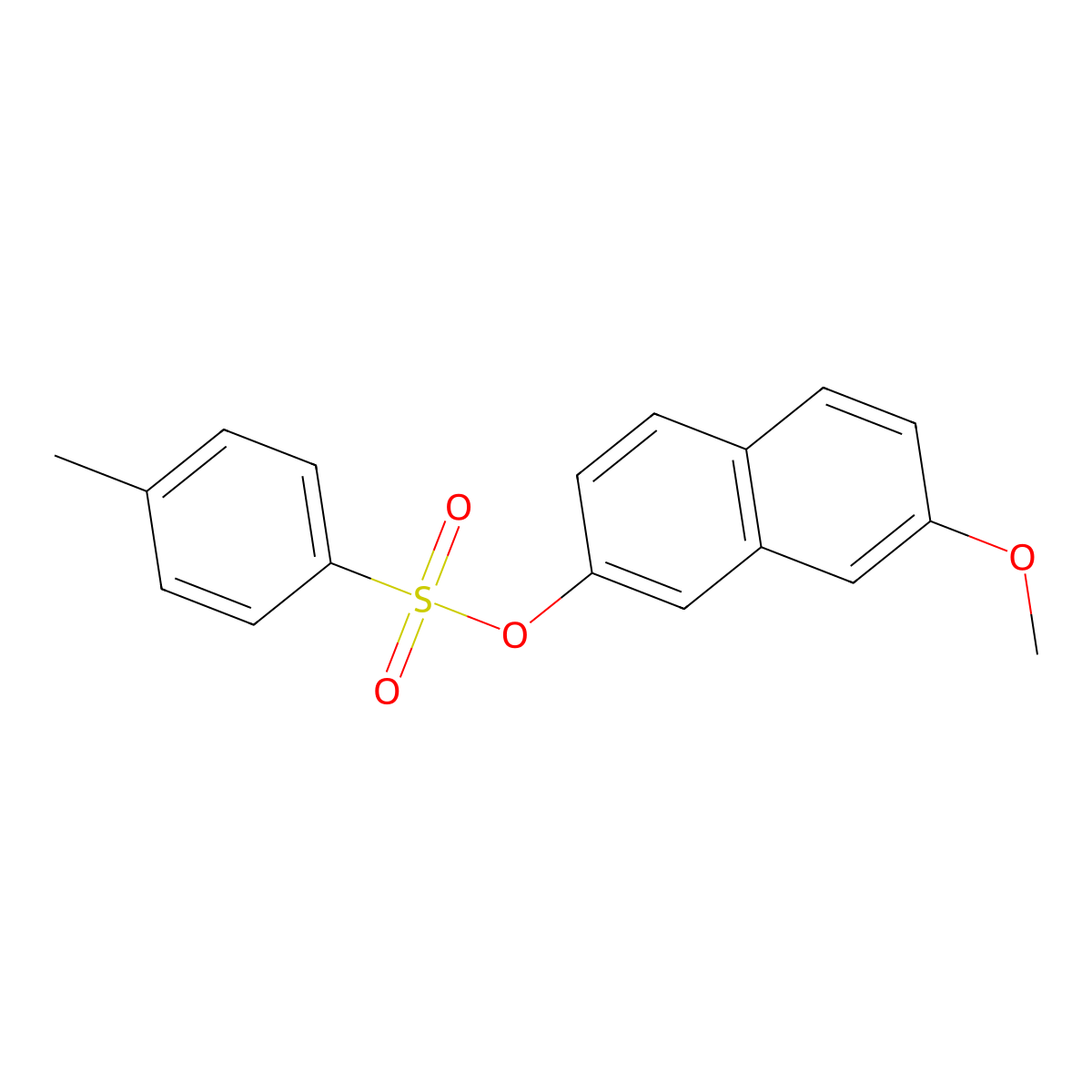 7-Methoxynaphthalen-2-yl 4-methylbenzene-1-sulfonate molecular structure, CAS 1654757-15-9