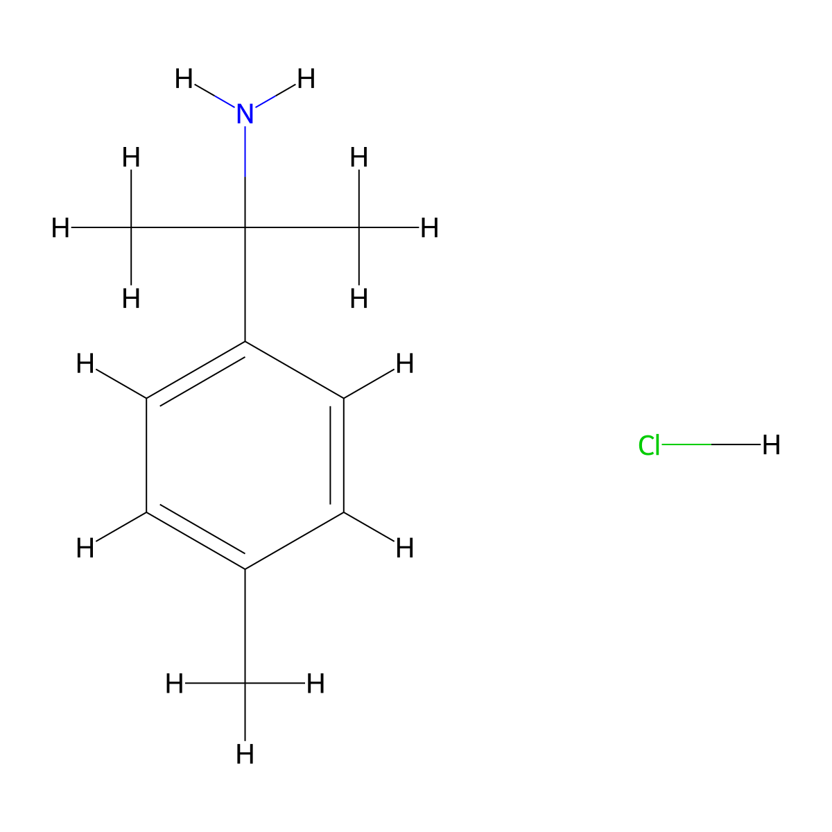 1-Methyl-1-p-tolyl-ethylamine hydrochloride molecular structure, CAS 1654774-17-0