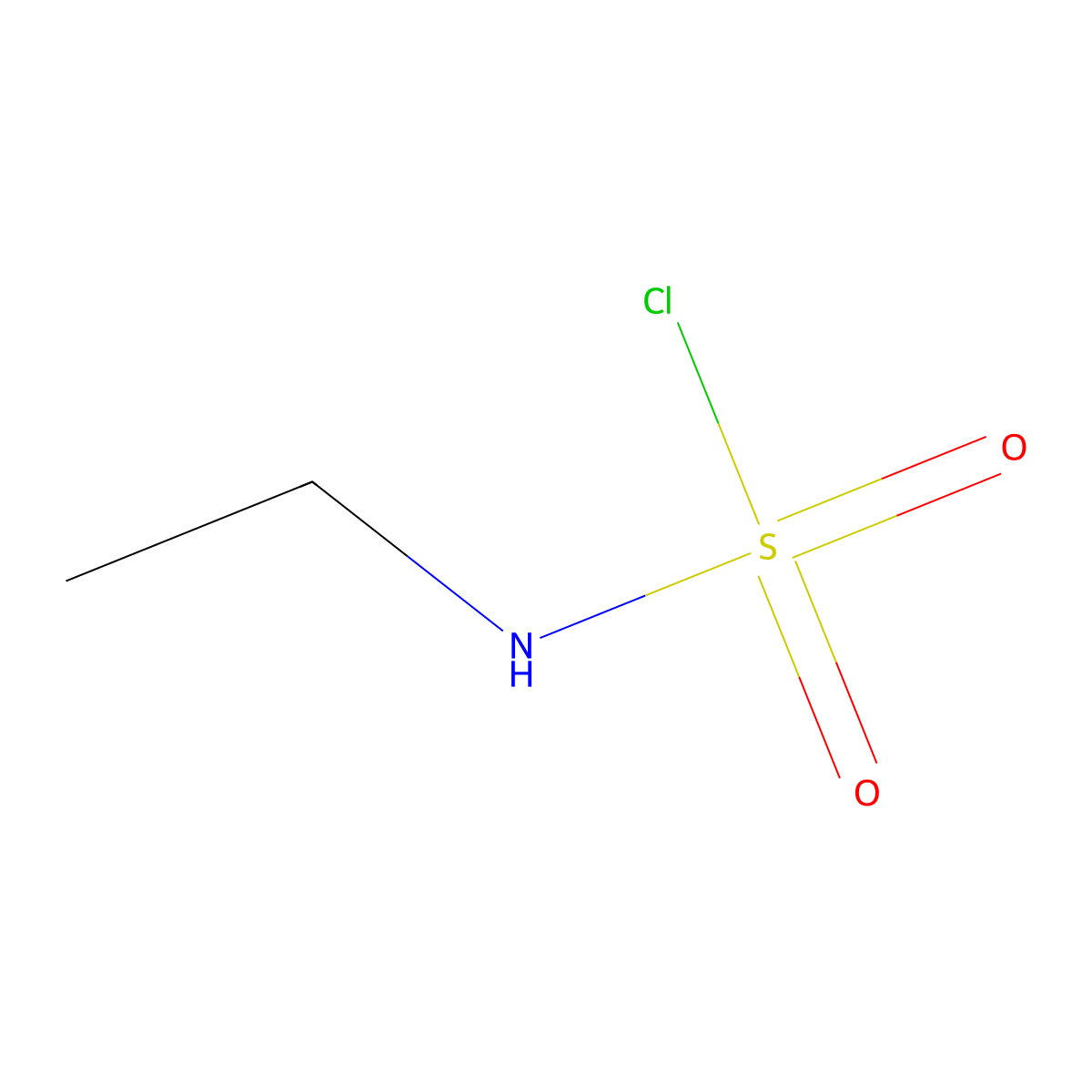 Ethylsulfamoyl chloride molecular structure, CAS 16548-07-5