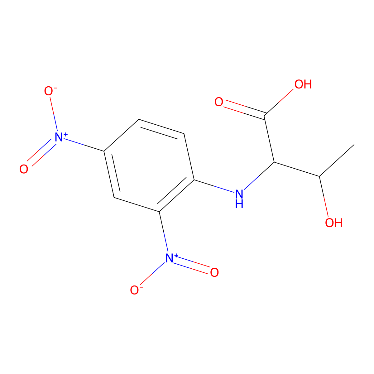 N-(2,4-Dinitrophenyl)-L-threonine molecular structure, CAS 1655-65-8