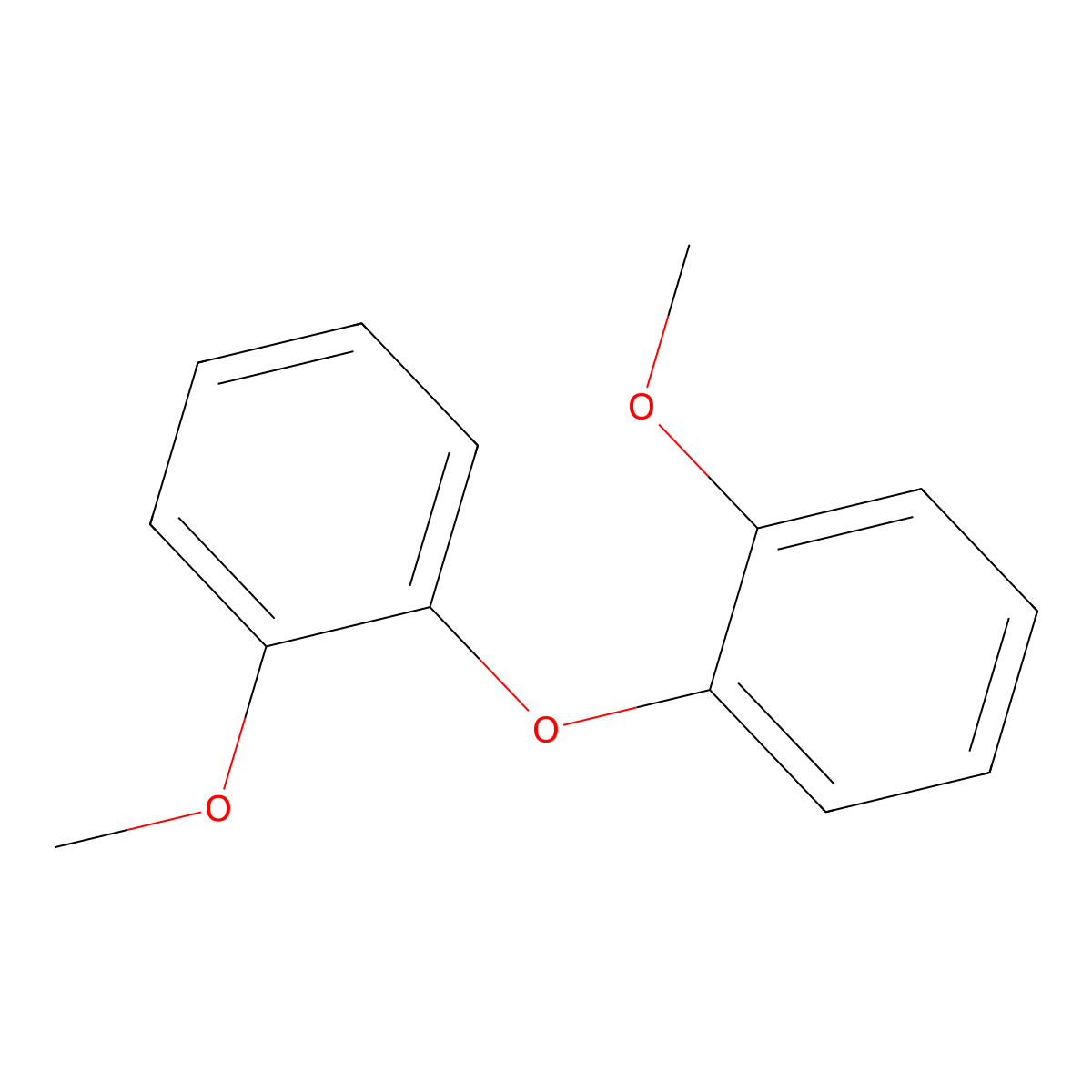 1-Methoxy-2-(2-methoxyphenoxy)benzene molecular structure, CAS 1655-70-5