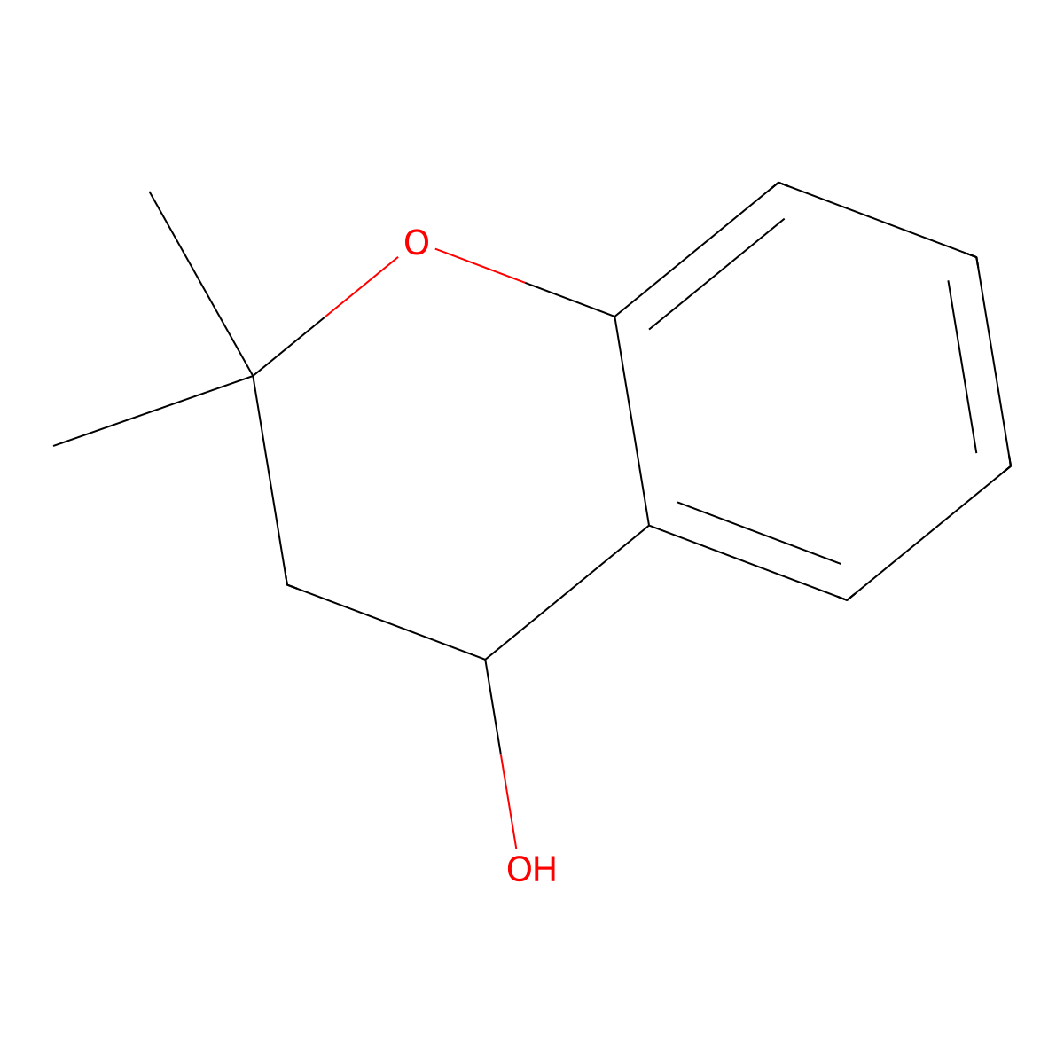 (S)-2,2-dimethylchroman-4-ol molecular structure, CAS 165523-11-5