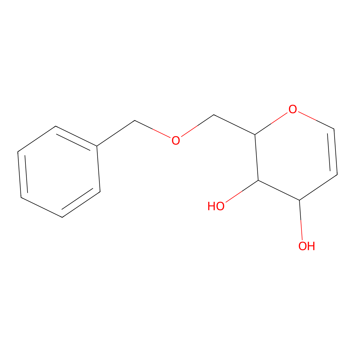 6-O-Benzyl-D-glucal molecular structure, CAS 165524-85-6