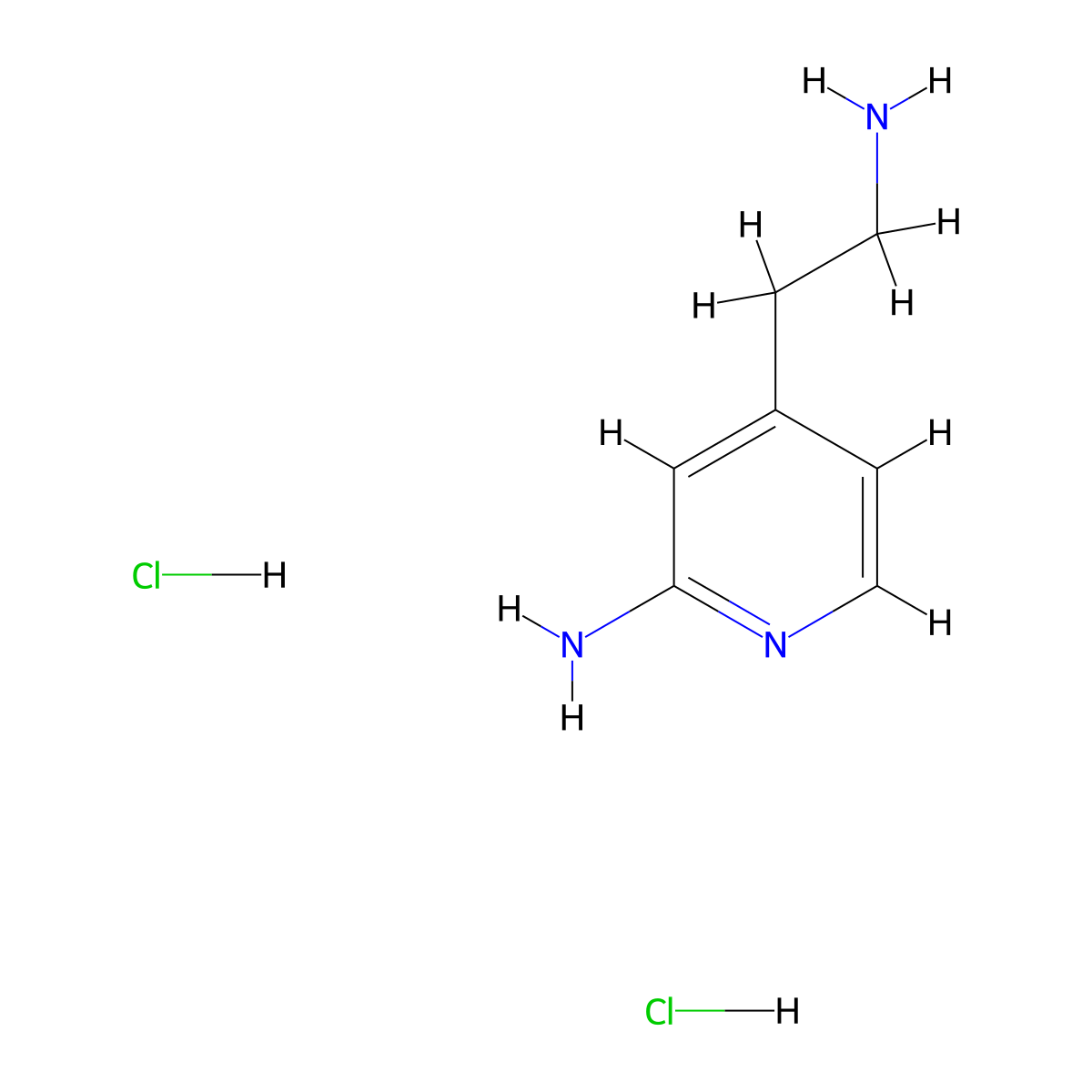 4-(2-Aminoethyl)pyridin-2-amine dihydrochloride molecular structure, CAS 165528-71-2