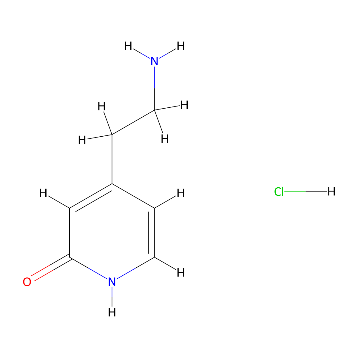 4-(2-Aminoethyl)pyridin-2(1H)-one hydrochloride molecular structure, CAS 165528-79-0
