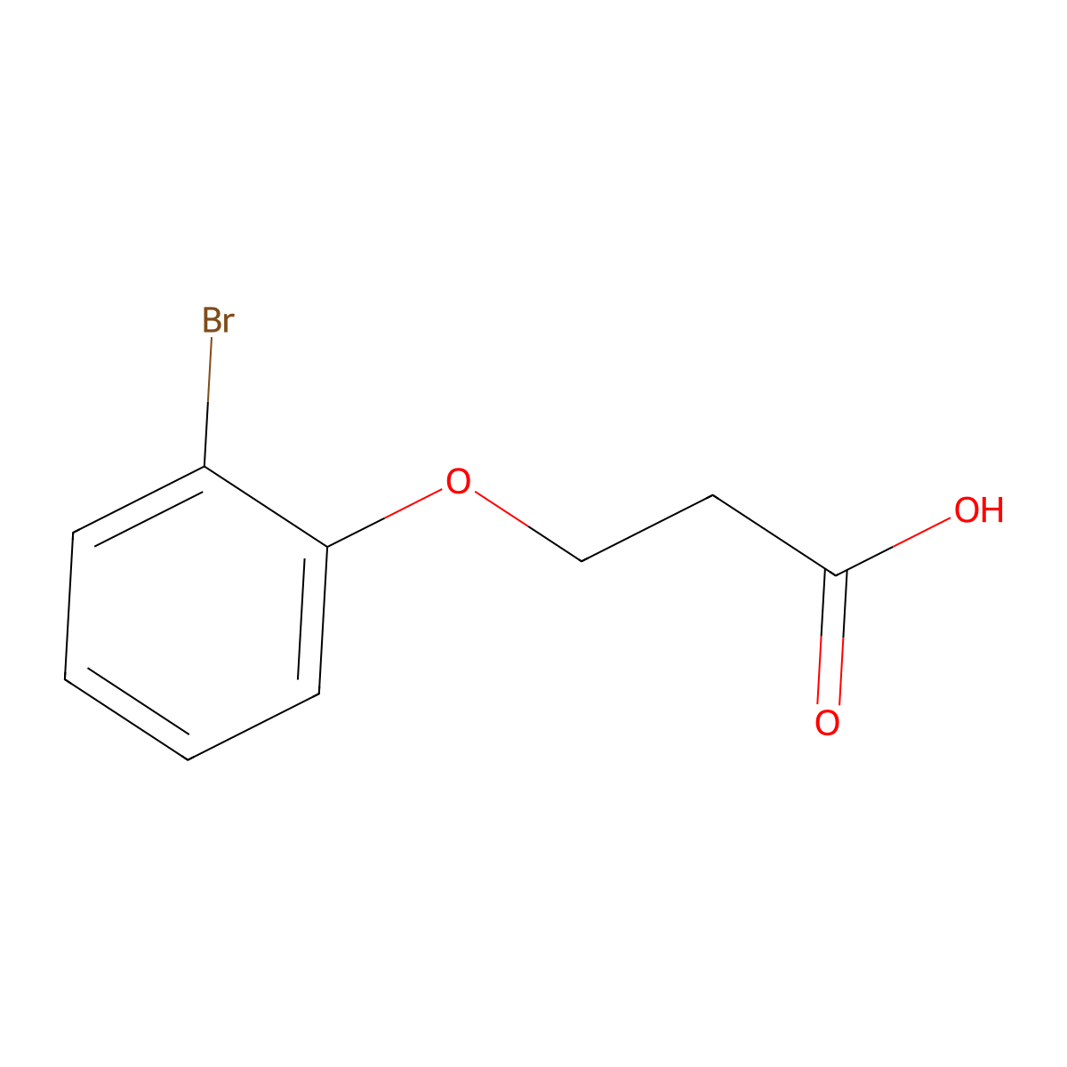 3-(2-Bromophenoxy)propanoic acid molecular structure, CAS 165538-35-2