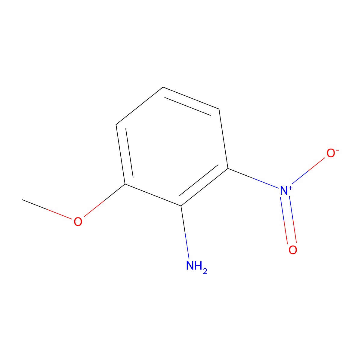 6-Nitro-o-anisidine molecular structure, CAS 16554-45-3