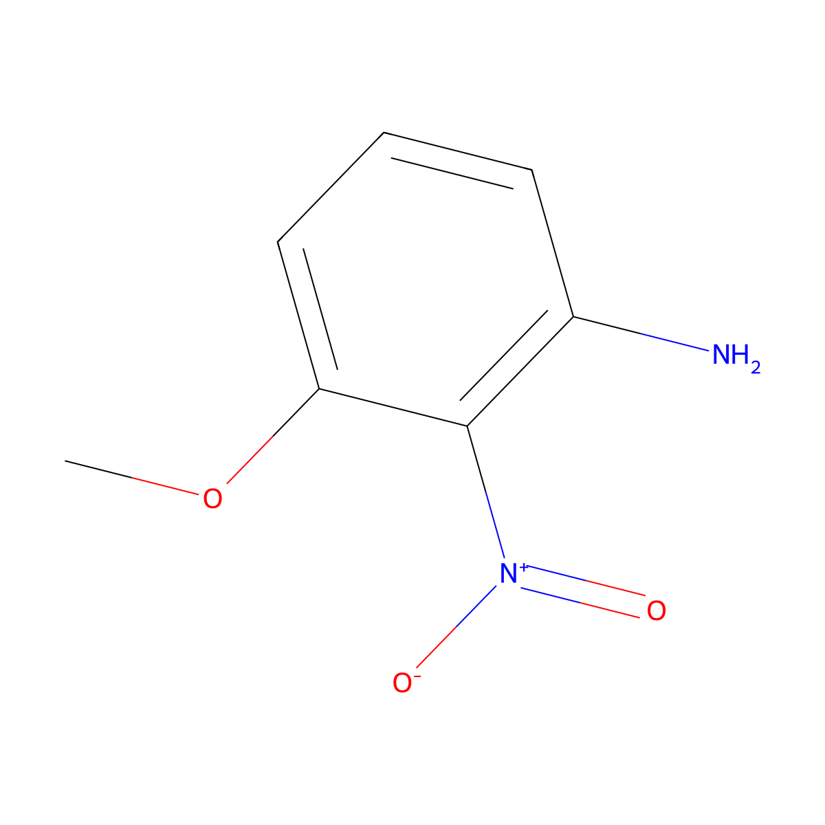 3-Methoxy-2-nitroaniline molecular structure, CAS 16554-47-5