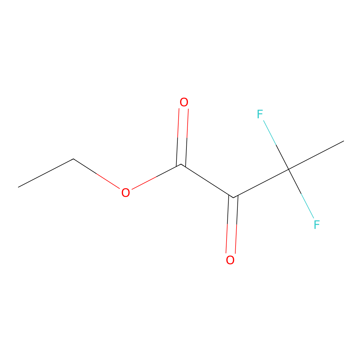 Ethyl 3,3-difluoro-2-oxobutanoate molecular structure, CAS 165544-34-3