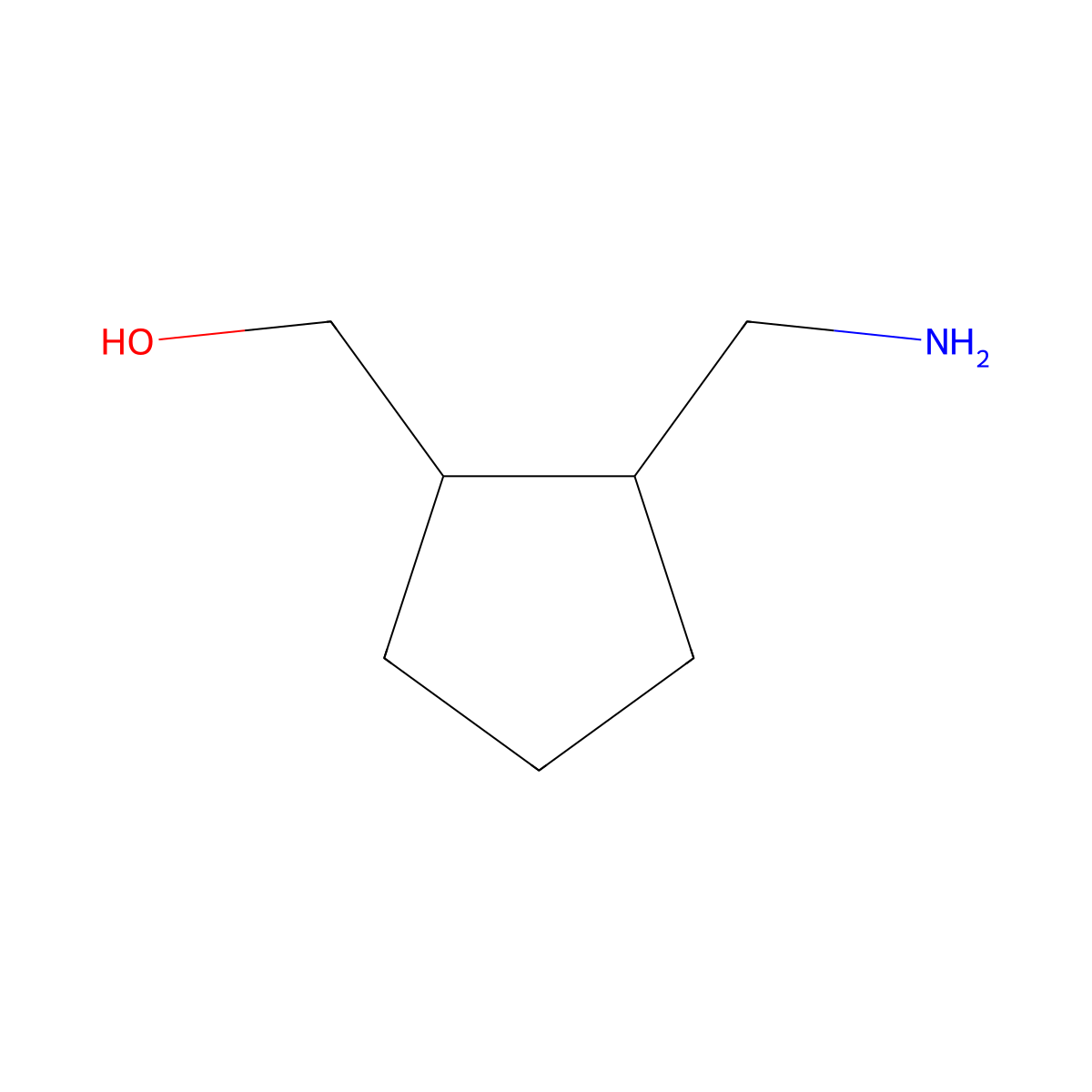 [(1R,2S)-2-(aminomethyl)cyclopentyl]methanol molecular structure, CAS 165544-96-7