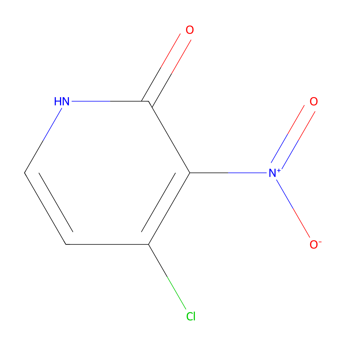 4-Chloro-3-nitro-1,2-dihydropyridin-2-one molecular structure, CAS 165547-79-5
