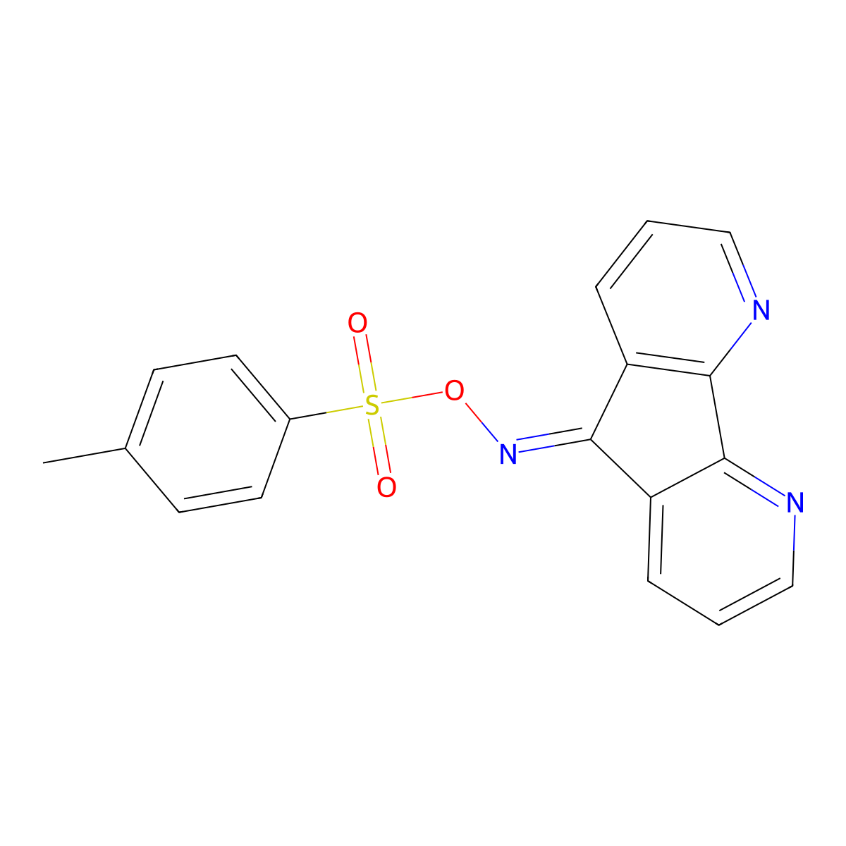 4,5-Diazafluorene-9-one O-(p-Toluenesulfonyl)oxime molecular structure, CAS 1655490-79-1