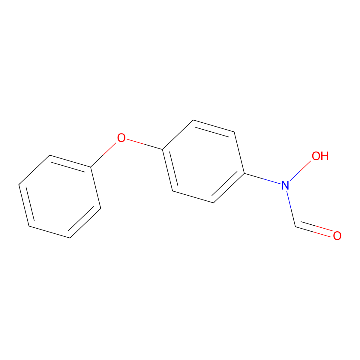 N-Hydroxy-N-(4-phenoxyphenyl)formamide molecular structure, CAS 165550-82-3